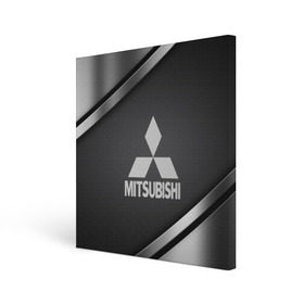 Холст квадратный с принтом MITSUBISHI SPORT , 100% ПВХ |  | Тематика изображения на принте:  машина | марка | митсубиси