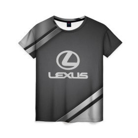 Женская футболка 3D с принтом LEXUS SPORT , 100% полиэфир ( синтетическое хлопкоподобное полотно) | прямой крой, круглый вырез горловины, длина до линии бедер | auto | automobile | car | carbon | lexus | machine | motor | motor car | sport car | автомашина | бренд | легковой автомобиль | марка | спортивный автомобиль | тачка