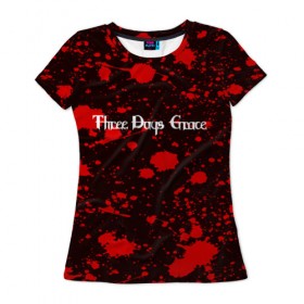 Женская футболка 3D с принтом Three Days Grace , 100% полиэфир ( синтетическое хлопкоподобное полотно) | прямой крой, круглый вырез горловины, длина до линии бедер | punk | rock | three days grace | альтернативный хип хоп | группа | инди поп | музыка | музыкальное произведение | ноты | панк | регги | рок | синти поп