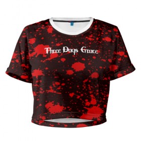 Женская футболка 3D укороченная с принтом Three Days Grace , 100% полиэстер | круглая горловина, длина футболки до линии талии, рукава с отворотами | punk | rock | three days grace | альтернативный хип хоп | группа | инди поп | музыка | музыкальное произведение | ноты | панк | регги | рок | синти поп