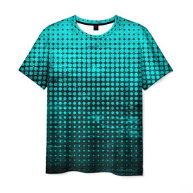 Мужская футболка 3D с принтом Digital art , 100% полиэфир | прямой крой, круглый вырез горловины, длина до линии бедер | Тематика изображения на принте: абстракция | геометрия | круги | пятна | следы | текстура | фигуры