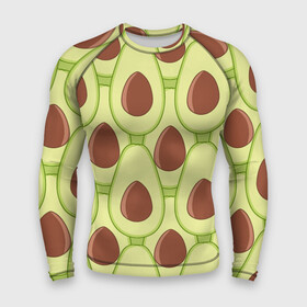 Мужской рашгард 3D с принтом Авокадо ,  |  | avocado | food | fruit | pattern | vegan | vegetarian | авокадо | веган | вегетарианство | еда | паттерн | правильное питание | фрукт