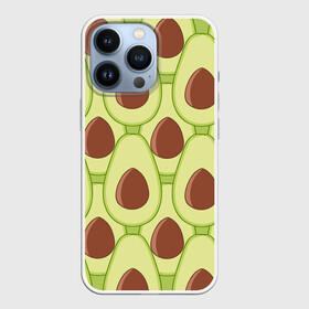 Чехол для iPhone 13 Pro с принтом Авокадо ,  |  | Тематика изображения на принте: avocado | food | fruit | pattern | vegan | vegetarian | авокадо | веган | вегетарианство | еда | паттерн | правильное питание | фрукт
