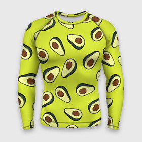 Мужской рашгард 3D с принтом Авокадо ,  |  | avocado | food | fruit | pattern | vegan | vegetarian | авокадо | веган | вегетарианство | еда | паттерн | правильное питание | фрукт