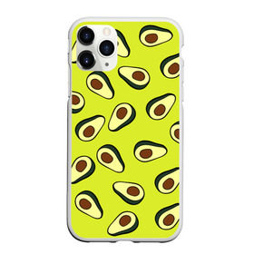 Чехол для iPhone 11 Pro матовый с принтом Авокадо , Силикон |  | avocado | food | fruit | pattern | vegan | vegetarian | авокадо | веган | вегетарианство | еда | паттерн | правильное питание | фрукт