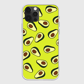 Чехол для iPhone 12 Pro Max с принтом Авокадо , Силикон |  | avocado | food | fruit | pattern | vegan | vegetarian | авокадо | веган | вегетарианство | еда | паттерн | правильное питание | фрукт