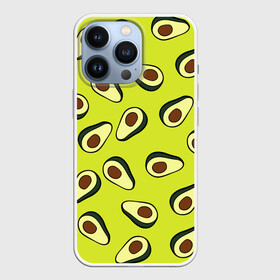 Чехол для iPhone 13 Pro с принтом Авокадо ,  |  | Тематика изображения на принте: avocado | food | fruit | pattern | vegan | vegetarian | авокадо | веган | вегетарианство | еда | паттерн | правильное питание | фрукт