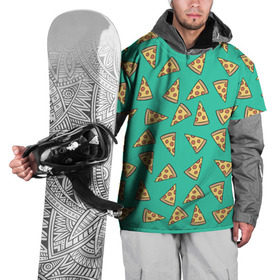 Накидка на куртку 3D с принтом Pizza , 100% полиэстер |  | food | pattern | pizza | vegan | vegetarian | веган | вегетарианство | еда | паттерн | пицца