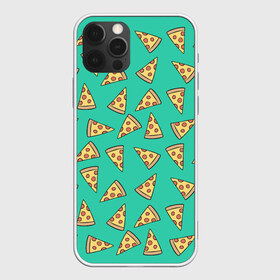 Чехол для iPhone 12 Pro Max с принтом Pizza , Силикон |  | food | pattern | pizza | vegan | vegetarian | веган | вегетарианство | еда | паттерн | пицца