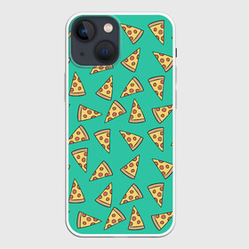 Чехол для iPhone 13 mini с принтом Pizza ,  |  | food | pattern | pizza | vegan | vegetarian | веган | вегетарианство | еда | паттерн | пицца