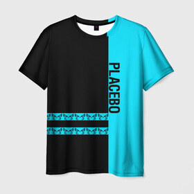 Мужская футболка 3D с принтом Placebo , 100% полиэфир | прямой крой, круглый вырез горловины, длина до линии бедер | placebo | альтернативный | инди | индирок | плацебо | рок