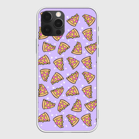 Чехол для iPhone 12 Pro Max с принтом Пицца Мун , Силикон |  | food | pattern | pizza | sailor moon | еда | паттерн | пицца | сейлор мун