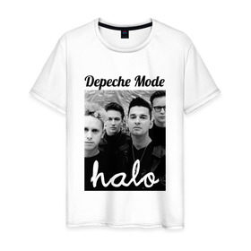 Мужская футболка хлопок с принтом Depeche mode , 100% хлопок | прямой крой, круглый вырез горловины, длина до линии бедер, слегка спущенное плечо. | depeche mode | депеш мод | музыка