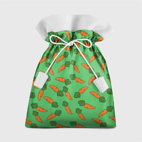 Подарочный 3D мешок с принтом Carrots , 100% полиэстер | Размер: 29*39 см | carrot | food | pattern | vegan | vegetarian | веган | вегетарианство | еда | кролик | марковка | морковь | паттерн