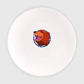 Тарелка с принтом Bear for Hire , фарфор | диаметр - 210 мм
диаметр для нанесения принта - 120 мм | bear for hire | far cry 5 | медведь | фар край 5