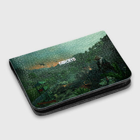 Картхолдер с принтом с принтом Far Cry Vietnam , натуральная матовая кожа | размер 7,3 х 10 см; кардхолдер имеет 4 кармана для карт; | 