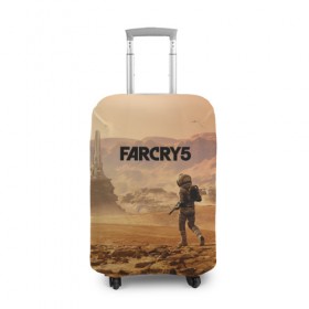 Чехол для чемодана 3D с принтом Far Cry 5 Mars , 86% полиэфир, 14% спандекс | двустороннее нанесение принта, прорези для ручек и колес | 