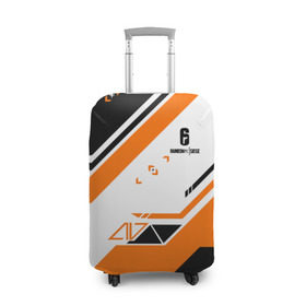 Чехол для чемодана 3D с принтом RAINBOW SIX SIEGE , 86% полиэфир, 14% спандекс | двустороннее нанесение принта, прорези для ручек и колес | 