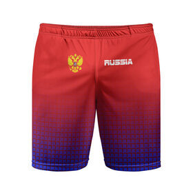 Мужские шорты 3D спортивные с принтом RUSSIA SPORT ,  |  | 
