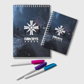 Блокнот с принтом Cult Far Cry , 100% бумага | 48 листов, плотность листов — 60 г/м2, плотность картонной обложки — 250 г/м2. Листы скреплены удобной пружинной спиралью. Цвет линий — светло-серый
 | 