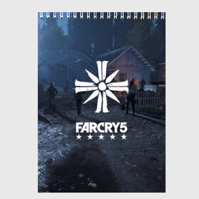Скетчбук с принтом Cult Far Cry , 100% бумага
 | 48 листов, плотность листов — 100 г/м2, плотность картонной обложки — 250 г/м2. Листы скреплены сверху удобной пружинной спиралью | 
