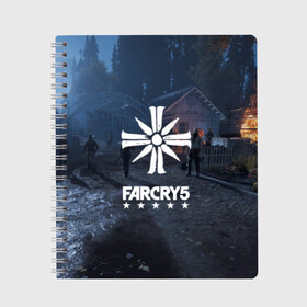 Тетрадь с принтом Cult Far Cry , 100% бумага | 48 листов, плотность листов — 60 г/м2, плотность картонной обложки — 250 г/м2. Листы скреплены сбоку удобной пружинной спиралью. Уголки страниц и обложки скругленные. Цвет линий — светло-серый
 | 