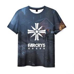 Мужская футболка 3D с принтом Cult Far Cry , 100% полиэфир | прямой крой, круглый вырез горловины, длина до линии бедер | 