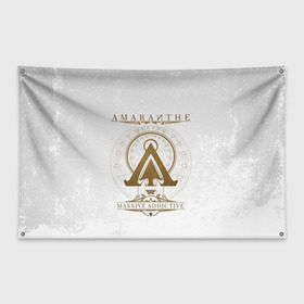 Флаг-баннер с принтом Amaranthe , 100% полиэстер | размер 67 х 109 см, плотность ткани — 95 г/м2; по краям флага есть четыре люверса для крепления | amaranthe | амаранте | датская | дэт | метал | пауэр | шведская