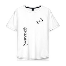 Мужская футболка хлопок Oversize с принтом Evanescence , 100% хлопок | свободный крой, круглый ворот, “спинка” длиннее передней части | Тематика изображения на принте: 