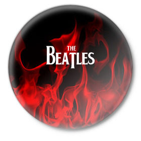 Значок с принтом The Beatles ,  металл | круглая форма, металлическая застежка в виде булавки | beatles | punk | rock | the beatles | альтернативный хип хоп | группа | инди поп | музыка | музыкальное произведение | ноты | панк | регги | рок | синти поп