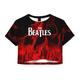 Женская футболка 3D укороченная с принтом The Beatles , 100% полиэстер | круглая горловина, длина футболки до линии талии, рукава с отворотами | beatles | punk | rock | the beatles | альтернативный хип хоп | группа | инди поп | музыка | музыкальное произведение | ноты | панк | регги | рок | синти поп