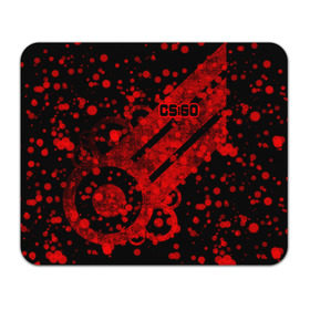 Коврик прямоугольный с принтом Counter Strike Red Style , натуральный каучук | размер 230 х 185 мм; запечатка лицевой стороны | Тематика изображения на принте: cs go | global offensive | контр страйк | шутер