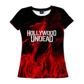 Женская футболка 3D с принтом Hollywood Undead , 100% полиэфир ( синтетическое хлопкоподобное полотно) | прямой крой, круглый вырез горловины, длина до линии бедер | hollywood undead | punk | rock | альтернативный хип хоп | группа | инди поп | музыка | музыкальное произведение | ноты | панк | регги | рок | синти поп