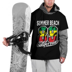 Накидка на куртку 3D с принтом Калифорния , 100% полиэстер |  | beach | cali | california | summer | usa | для отдыха | для отпуска | калифорния | летние | лето | море | океан | отпуск | пальмы | пляж | сша