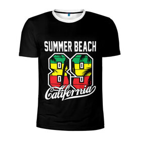 Мужская футболка 3D спортивная с принтом Калифорния , 100% полиэстер с улучшенными характеристиками | приталенный силуэт, круглая горловина, широкие плечи, сужается к линии бедра | beach | cali | california | summer | usa | для отдыха | для отпуска | калифорния | летние | лето | море | океан | отпуск | пальмы | пляж | сша