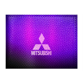 Обложка для студенческого билета с принтом MITSUBISHI , натуральная кожа | Размер: 11*8 см; Печать на всей внешней стороне |  машина | марка | митсубиси