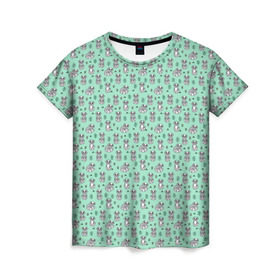 Женская футболка 3D с принтом Енотики , 100% полиэфир ( синтетическое хлопкоподобное полотно) | прямой крой, круглый вырез горловины, длина до линии бедер | cute | raccoon | в полоску | енот | енотик | лес | лесной | милый | осенний | полосатый