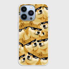 Чехол для iPhone 13 Pro с принтом Doge мем в deal with it очках ,  |  | deal with it очки | doge | meme | мем | мемы | сиба ину | сиба ину мем