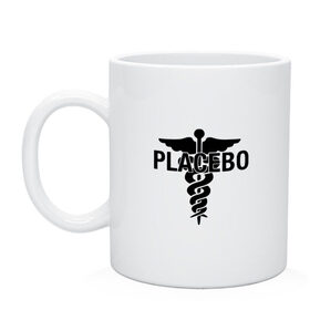 Кружка с принтом Placebo , керамика | объем — 330 мл, диаметр — 80 мм. Принт наносится на бока кружки, можно сделать два разных изображения | Тематика изображения на принте: placebo | альтернативный | инди | индирок | плацебо | рок