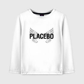 Детский лонгслив хлопок с принтом Placebo , 100% хлопок | круглый вырез горловины, полуприлегающий силуэт, длина до линии бедер | placebo | альтернативный | инди | индирок | плацебо | рок