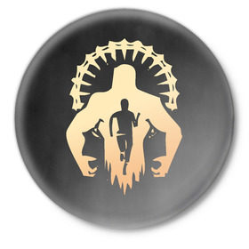 Значок с принтом Chaser emblem ,  металл | круглая форма, металлическая застежка в виде булавки | Тематика изображения на принте: 
