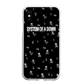 Чехол для iPhone XS Max матовый с принтом System of a Down , Силикон | Область печати: задняя сторона чехла, без боковых панелей | system of a down | музыка | рок | рок группа