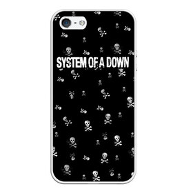 Чехол для iPhone 5/5S матовый с принтом System of a Down , Силикон | Область печати: задняя сторона чехла, без боковых панелей | system of a down | музыка | рок | рок группа
