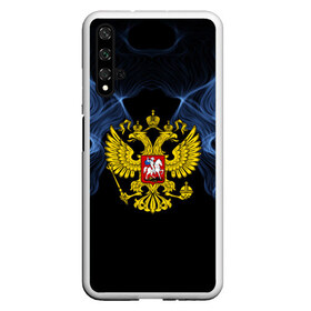 Чехол для Honor 20 с принтом Россия , Силикон | Область печати: задняя сторона чехла, без боковых панелей | abstraction | grunge | ru | smoke | sport | абстракция | газ | герб | дым | краска | русский | символика рф | спорт | спортивный | текстура | триколор | униформа | форма | я русский