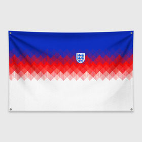 Флаг-баннер с принтом Англия тренировочная форма ЧМ-2018 , 100% полиэстер | размер 67 х 109 см, плотность ткани — 95 г/м2; по краям флага есть четыре люверса для крепления | англия | сборная англии | тренировочная форма | футбол | чемпионат мира по футболу