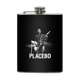 Фляга с принтом Placebo , металлический корпус | емкость 0,22 л, размер 125 х 94 мм. Виниловая наклейка запечатывается полностью | Тематика изображения на принте: placebo | альтернативный | брайан молко | инди | индирок | плацебо | рок