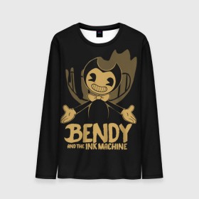 Мужской лонгслив 3D с принтом Bendy and the ink machine (20) , 100% полиэстер | длинные рукава, круглый вырез горловины, полуприлегающий силуэт | bendy | bendy and the ink machine | game | horror | ink | machine | trend | video game