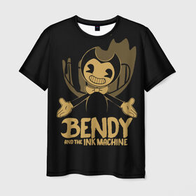Мужская футболка 3D с принтом Bendy and the ink machine (20) , 100% полиэфир | прямой крой, круглый вырез горловины, длина до линии бедер | bendy | bendy and the ink machine | game | horror | ink | machine | trend | video game