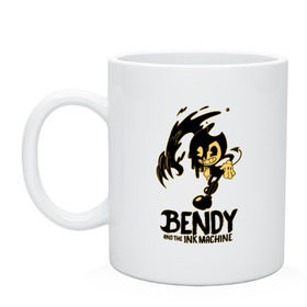 Кружка с принтом Bendy and the ink machine (21) , керамика | объем — 330 мл, диаметр — 80 мм. Принт наносится на бока кружки, можно сделать два разных изображения | Тематика изображения на принте: bendy | bendy and the ink machine | game | horror | ink | machine | trend | video game