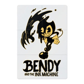 Магнитный плакат 2Х3 с принтом Bendy and the ink machine (21) , Полимерный материал с магнитным слоем | 6 деталей размером 9*9 см | bendy | bendy and the ink machine | game | horror | ink | machine | trend | video game
